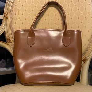 Longchamp  tan leather purse